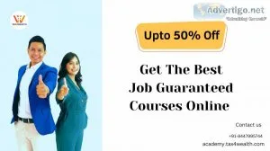 Flat minimum 50% off on job guaranteed courses online in india |