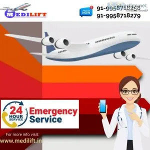 Take air ambulance service in mumbai by medilift with all top me