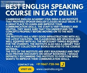 Best english speaking institute in east delhi