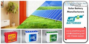 Solar battery manufacturers