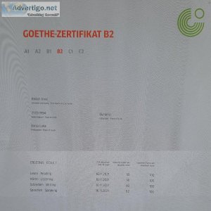 Kaufen original goethe telc nebosh osd tesdaf zertifikat