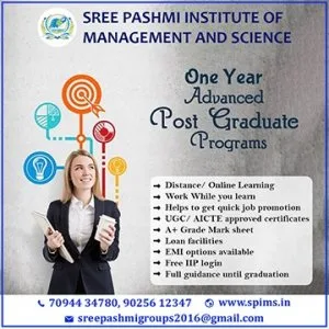 One year advanced post graduate programs