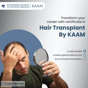 Transform your career with certificate in hair transplant