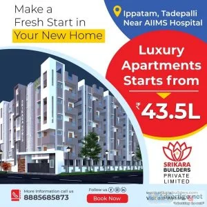 Luxury 2bhk apartment for sale in vijaywada