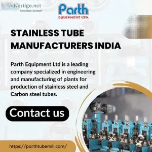 Stainless tube manufacturers india - parth equipment