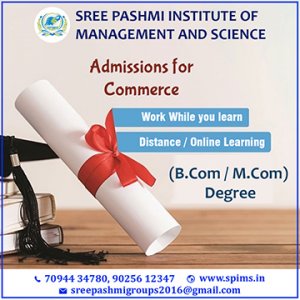 Admissions for commerce (bcom/ mcom) degree