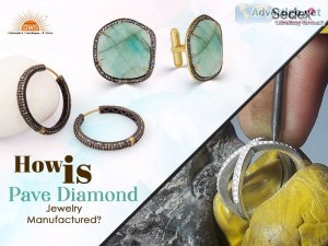 How is pave diamond jewelry manufactured?