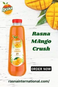 Experience the juicy goodness of mango with rasna crush mango - 