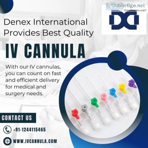 Denex international provides best quality iv cannula