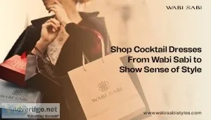 Shop cocktail dresses from wabi sabi to show sense of style
