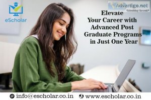 Elevate your career with advanced post graduate programs in just