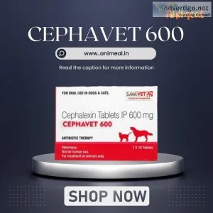 Cephavet 600mg, 10tab - flat 12% off - free shipping - animeal