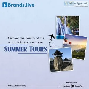 Tours and travels marketing images with your business logo