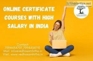 Online certificate courses with high salary in india