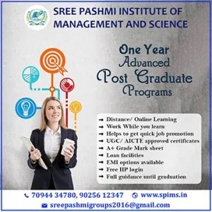 One year advanced post graduate programs