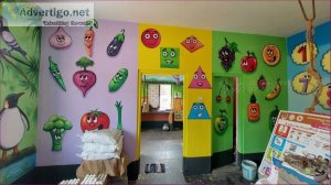 Anganwadi school wall painting images from adikmet