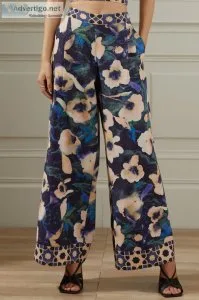Buy designer wide leg pant for women online at ranna gill
