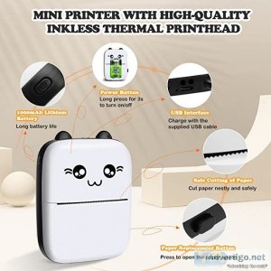 Kitty mini thermal portable printer bluetooth & wireless android