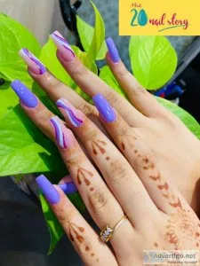 Elevate your look with our glamorous nail extension in kolkata