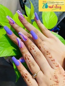Elevate your look with our glamorous nail extension in kolkata