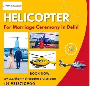 How to book a helicopter for wedding in delhi?