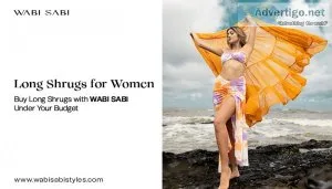 Buy long shrugs with wabi sabi under your budget