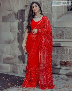 Buy the latest collection of hand work sarees
