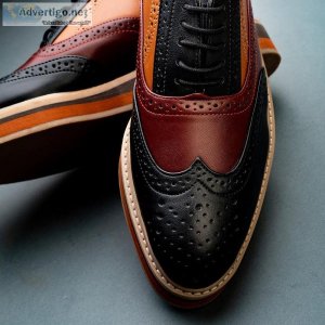 Designer vegan leather shoes for men