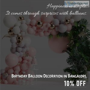 Best birthday decoration in Bangalore from Balloons Surprise