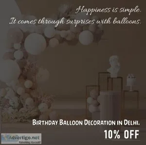 Best birthday decoration in delhi from balloons surprise