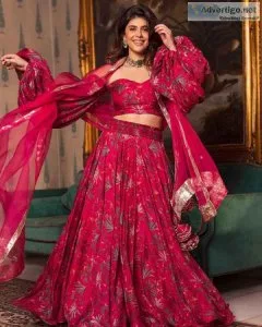 Buy the latest collection of chanderi lehengas online