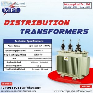 Macroplast transformers- the best distribution transformers manu