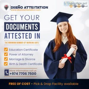 Effortless certificate attestation in qatar with diseno attestat