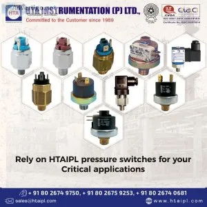 Pressure switch suppliers in bangalore