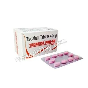Tadarise pro 40 mg tablet [tadalafil]|buy online