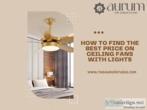 How to find the best price on ceiling fans with lights