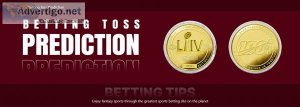 Get accurate and best betting toss prediction with cric-predicti