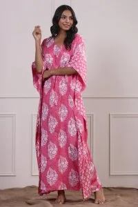 Shop online at jisora for 100% cotton kaftan maxi dress ? jisora