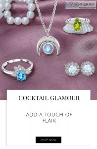 Silver garnet jewellery online for women