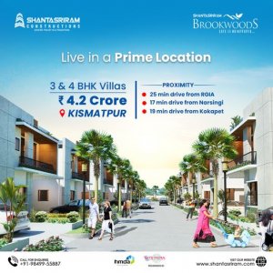 3 and 4bhk villas for sale in kismatpur | shanta sriram