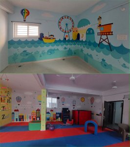 Child development center wall painting from kondapur