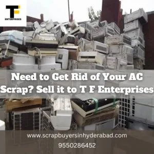 Need to get rid of your ac scrap? sell it to t f enterprises