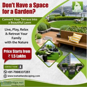 Terrace garden service in bhubaneswar - toshali landscaping