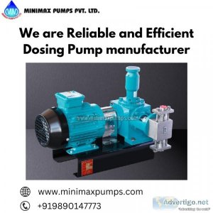 We are reliable and efficient dosing pump manufacturer