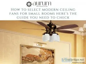 Modern ceiling fans for small rooms