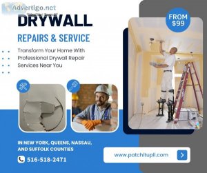 Expert drywall repair services in long island, ny - patch it up