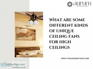 Unique ceiling fans for high ceilings