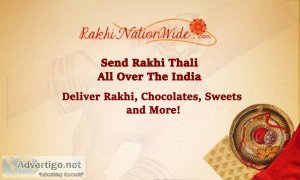 Celebrate rakhi with traditional rakhi thali: online delivery to