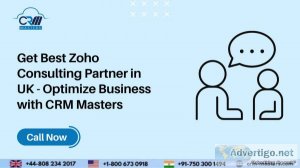 Get best zoho consulting partner in uK