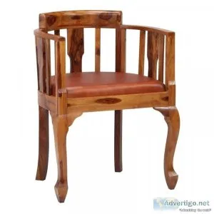 Solid wood sheesham vintage arm chair